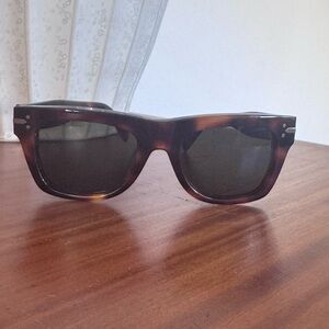 CELINE Dots Tortoise Shell Sunglasses Wayfarer
